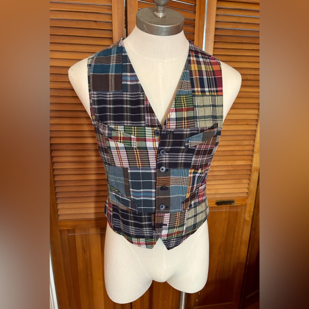 Polo Madras Patchwork Vest